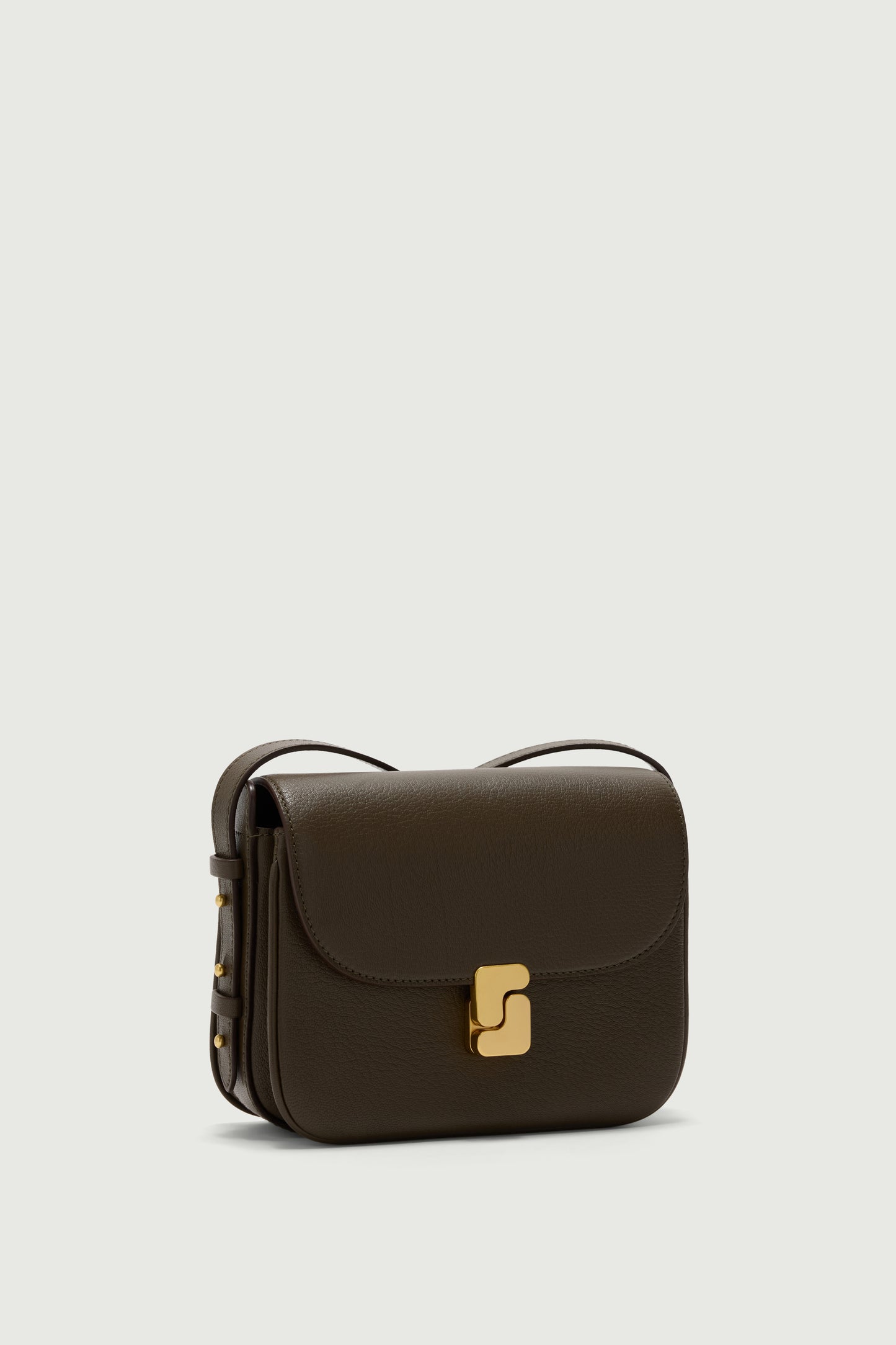 Bellissima Mini bag - Dark Khaki - Leather - Women