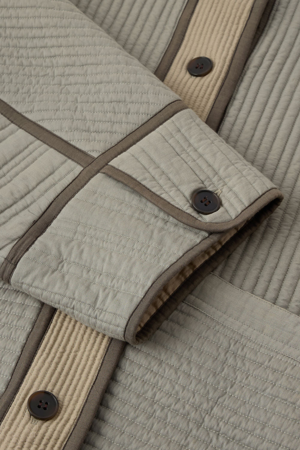 Veste Patchouli - Vert D'Eau/Beige - Coton - Femme vue 5